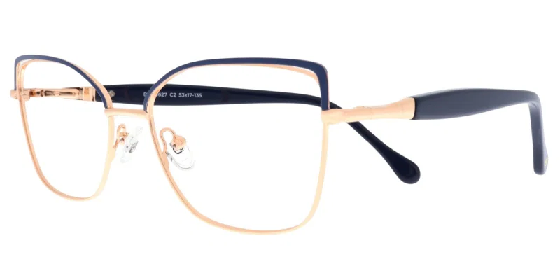 Ramă de ochelari pentru femei XST 5627 c2 Sonata, metal, auriu și bleumarin