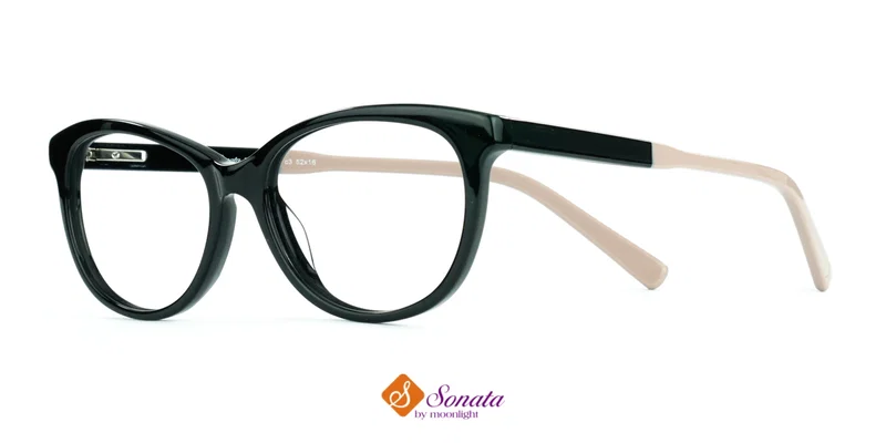 Rame de ochelari TWST 1804 c3 Sonata în culori bej și negru
