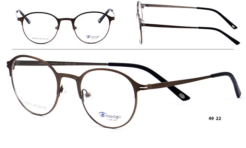 Ramă de ochelari RM 9330 c4 Moonlight maro cu montură completă