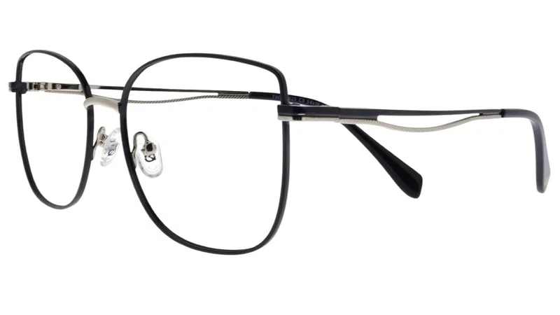 Ramă de ochelari TWST 5625 c3 Sonata, metal, negru și argintiu