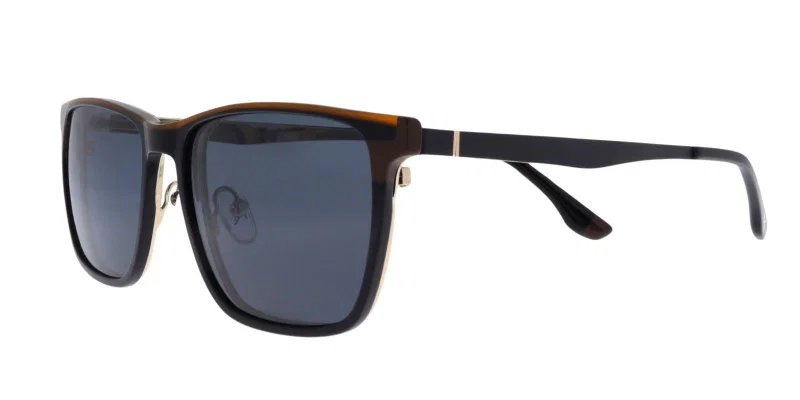 Ramă metalică clip-on GLM 5823 c3 Moonlight, negru și auriu
