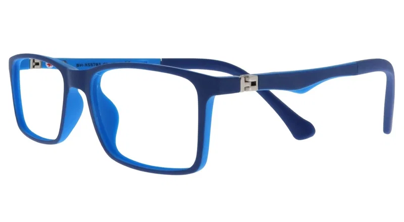 Ramă ochelari copii BH XS 5783 c1 Success albastru și bleumarin, vedere frontală