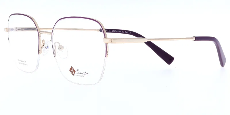 Ramă de ochelari BIST 4635 c3 Sonata auriu-violet, vedere frontală