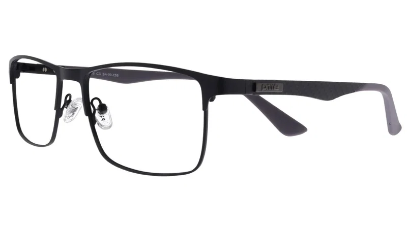 Rama de ochelari BIP 5465 c3 Prime, montură metalică full rim, negru și gri