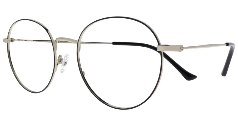 Rame de ochelari BIM 5842 c3 Moonlight pentru femei, negru și argintiu