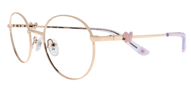Ramă de ochelari pentru copii HJ CYS 5787 c1 Success, metalică, în culori gold și rose