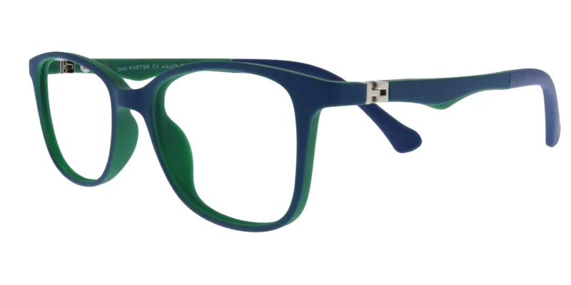 Rame de ochelari pentru copii DH XS 5796 c1 Success albastru și verde, vedere frontală