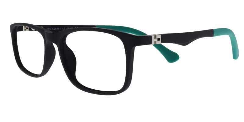 Ramă de ochelari pentru copii DE XS 5797 c2 Success, negru și verde