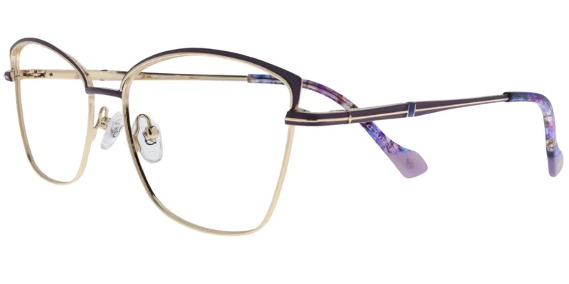 Rame de ochelari GLST 5633 c3 Sonata, metalice, auriu și violet