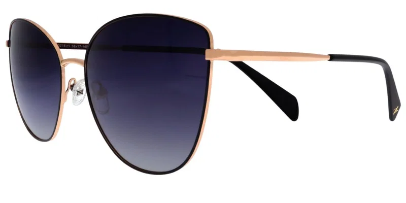 Ochelari de soare JSM 5216 C1 Moonlight cu ramă metalică neagră și aurie