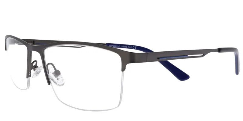 Rame JSP 5469 c3 Prime metalice half rim, culoare negru și albastru