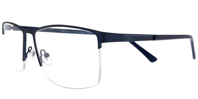 Ramă de ochelari YBP 5478 c3 Prime pentru bărbați, metalică, albastru și bleumarin