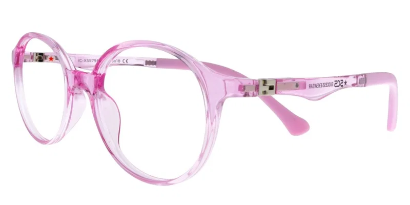Ramă de ochelari pentru copii IC XS 5798 c4 Success, roz și transparent