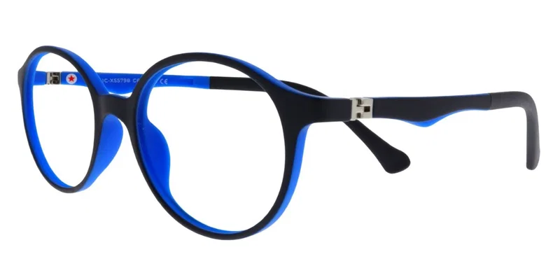 Ramă de ochelari pentru copii IC XS 5798 c6 Success, negru și albastru