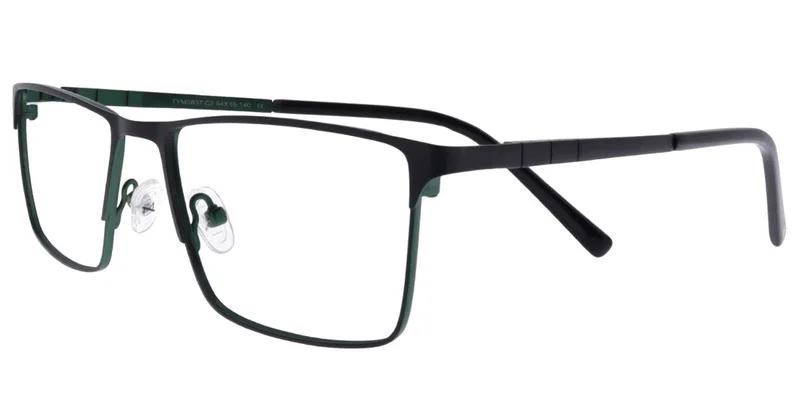 Ramă de ochelari TYM 5837 c2 Moonlight din titan, culoare negru și verde