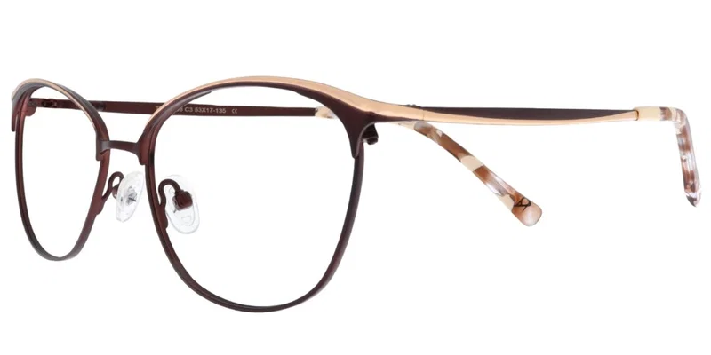Ramă de ochelari TYM 5838 c3 Moonlight în culori claret și auriu