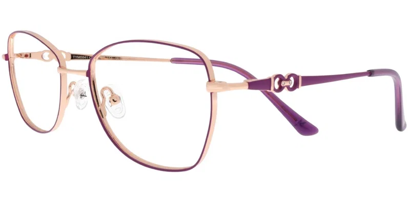 Ramă de ochelari TYM 5841 c2 Moonlight auriu și violet, vedere frontală