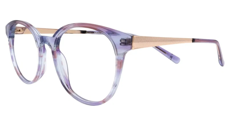 Rame de vedere pentru femei YBST 5657 c1 Sonata, auriu, transparent și violet