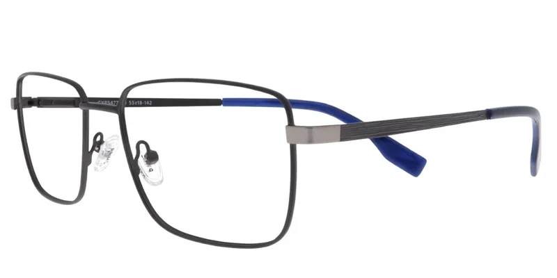 Ramă de ochelari pentru bărbați CYP 5477 c3 Prime, metal, negru și albastru