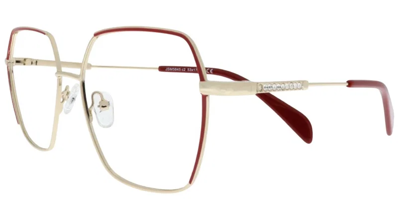 Ramă de ochelari JSM 5845 c2 Moonlight, metalică, auriu și roșu