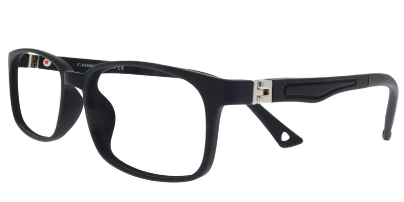 Rame de ochelari pentru copii F XS 5866 c1 Success, negre, vedere frontală