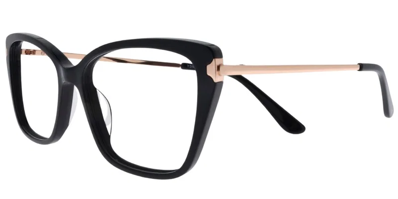 Ramă de ochelari YSM 5270 c1 Moonlight neagră cu auriu, vedere frontală