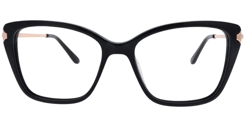 Ramă de ochelari pentru femei YSM 5270 c1 Moonlight, detaliu cromatic negru și auriu