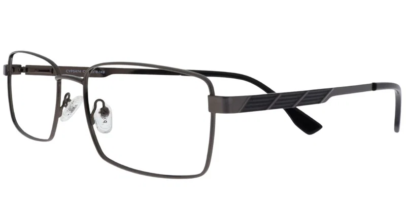 CYP 5474 c1 Prime ramă metalică full rim negru și gri