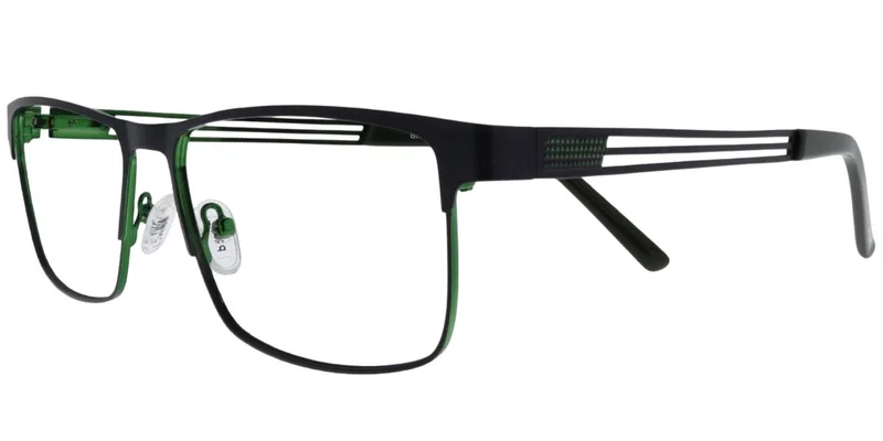 Rame BIP 5483 c3 Prime metalice full rim pentru bărbați, negru și verde