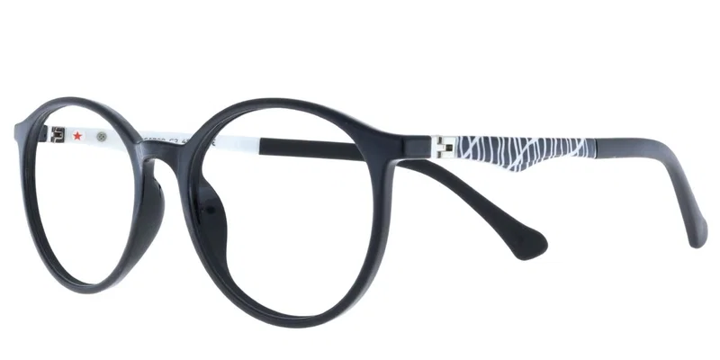Ramă de ochelari pentru copii EG XS 5799 c2 Success, neagră mată, vedere frontală