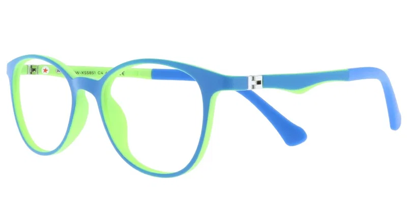 Ramă de ochelari pentru copii CW XS 5851 c4 Success, albastru și verde