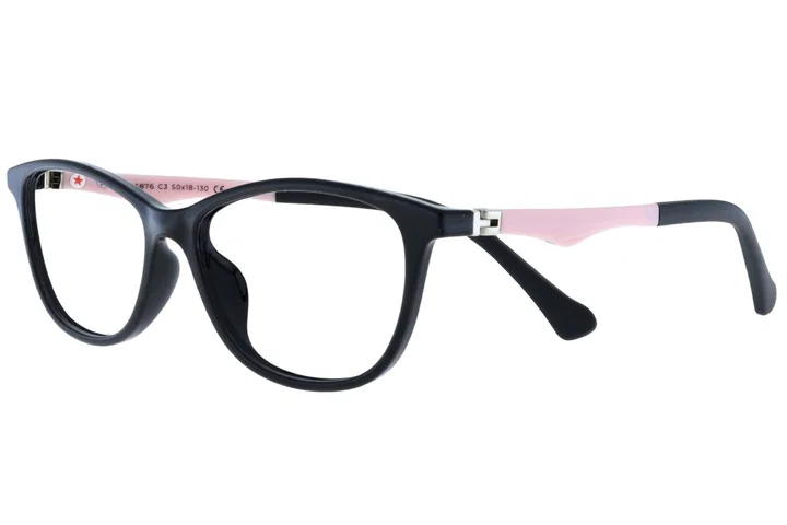 Rame de ochelari pentru copii IJ XS 5876 c3 Success, negru și roz