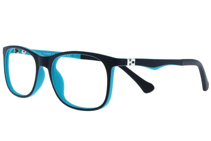 Rame de ochelari pentru copii DC XS 5888 c1 Success, negru și albastru