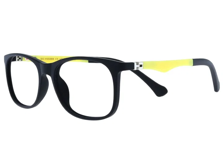 Rame de ochelari pentru copii DC XS 5888 c5 Success, negru și galben