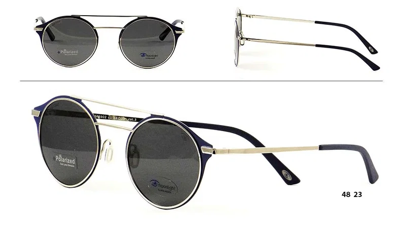Ochelari de soare RM 9902 c1 Moonlight cu ramă albastră și aurie