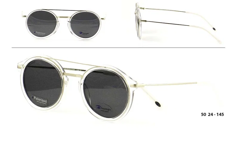 Ochelari de soare bărbați RM 9909 c1 Moonlight, ramă aurie și transparentă