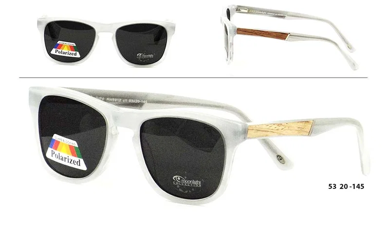 Ramă albă din plastic pentru ochelari de soare RM 8912c1