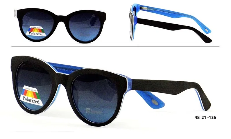 Ochelari de soare damă RM 8918c3 Moonlight, ramă albastră