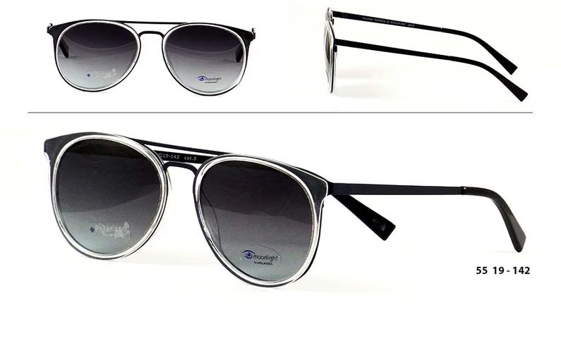 Ochelari de soare bărbătești RM 9911 c2 Moonlight cu ramă metalică bleumarin