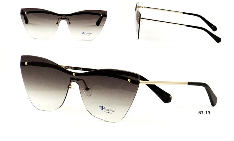 Ochelari de soare pentru femei RM 9910 c1 Moonlight, ramă metalică aurie