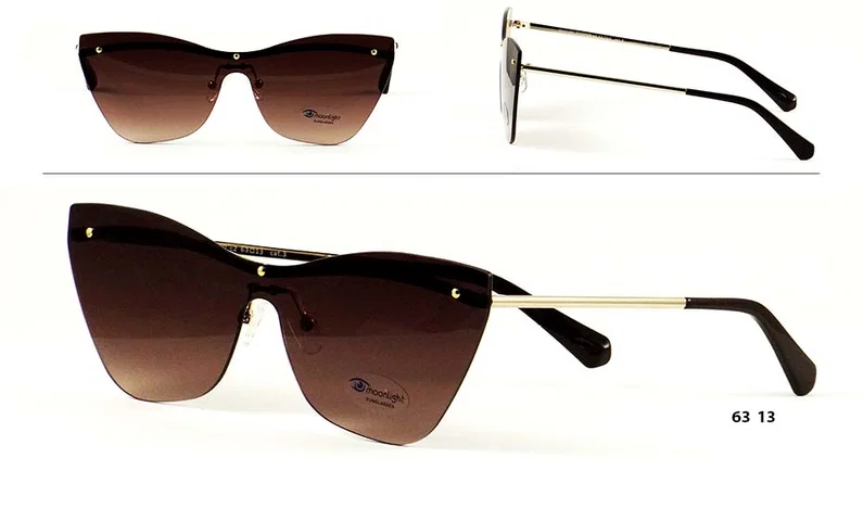 Ochelari de soare damă RM 9910 c2 Moonlight cu ramă metalică aurie