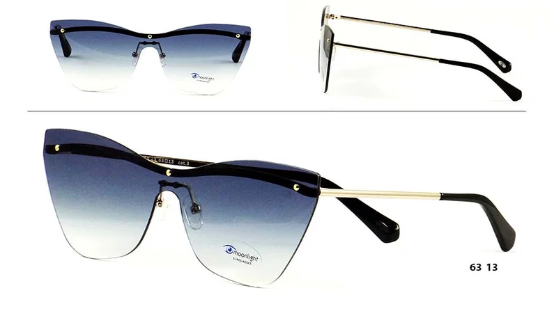Ochelari de soare RM 9910 c3 Moonlight cu ramă metalică aurie
