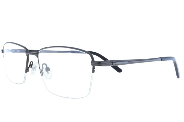 Ramă TWP 5458 c2 Prime pentru bărbați, metalică, half-rim, negru și gunmetal