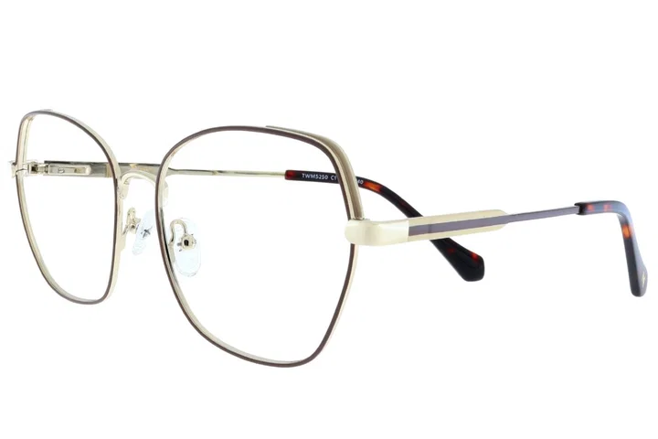 TWM 5250 c1 Moonlight, rame metalice pentru femei în nuanțe beige, maro și auriu