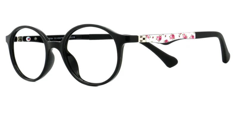 Ramă de ochelari pentru copii CZ XS 4705, negru și roșu