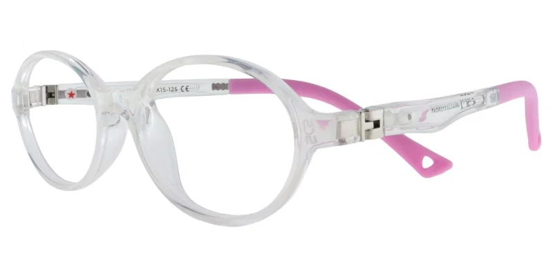 Ramă de ochelari pentru copii C XS 6611 c2 Success roz și transparentă, vedere frontală