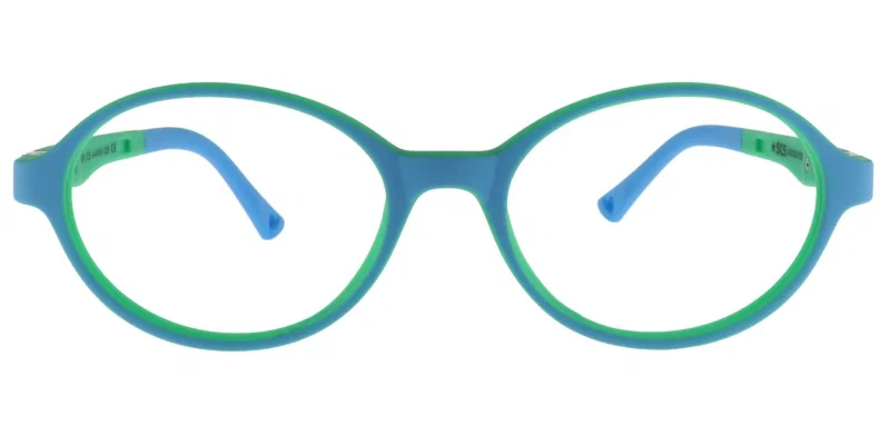Ramă de ochelari copii C XS 6611 c5 Success, detaliu model albastru-verde