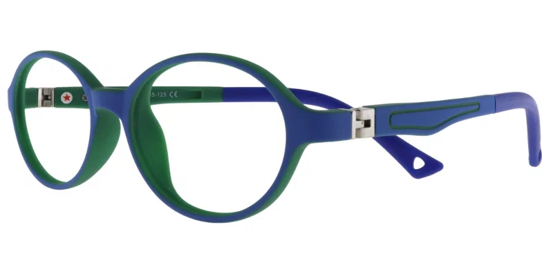 Ramă de ochelari pentru copii C XS 6611 c6 Success, albastru și verde, vedere frontală