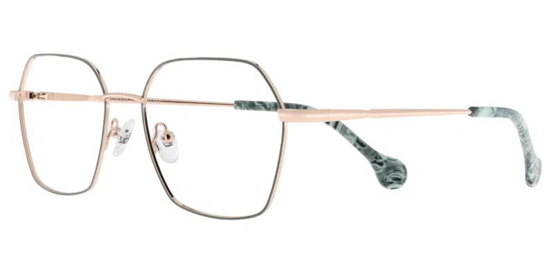 Ramă de ochelari CYST 5674 c3 Sonata în culorile auriu și verde