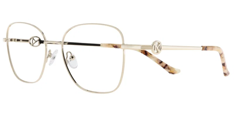 Ramă de ochelari CYM 5908 c3 Moonlight pentru femei, metal, bej maro și auriu